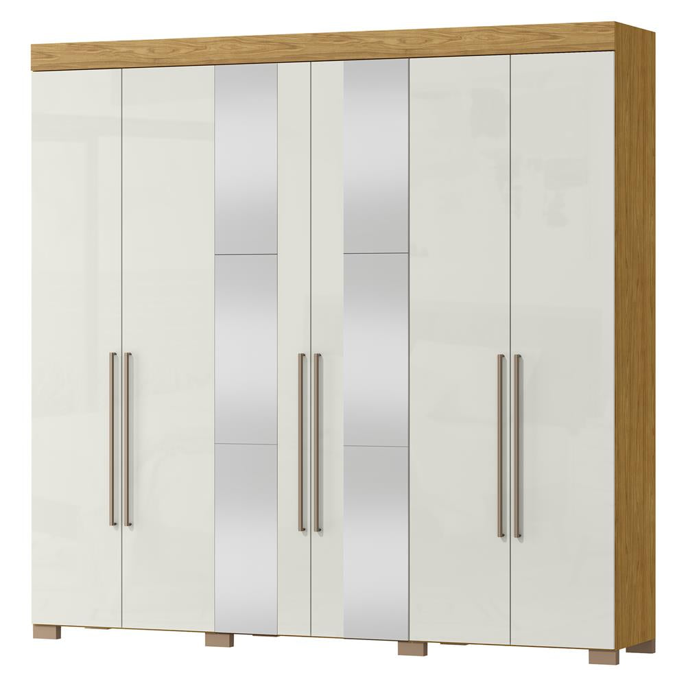 Guarda- Roupa Casal 6 Portas 2 Gav.coom espelhos Itá