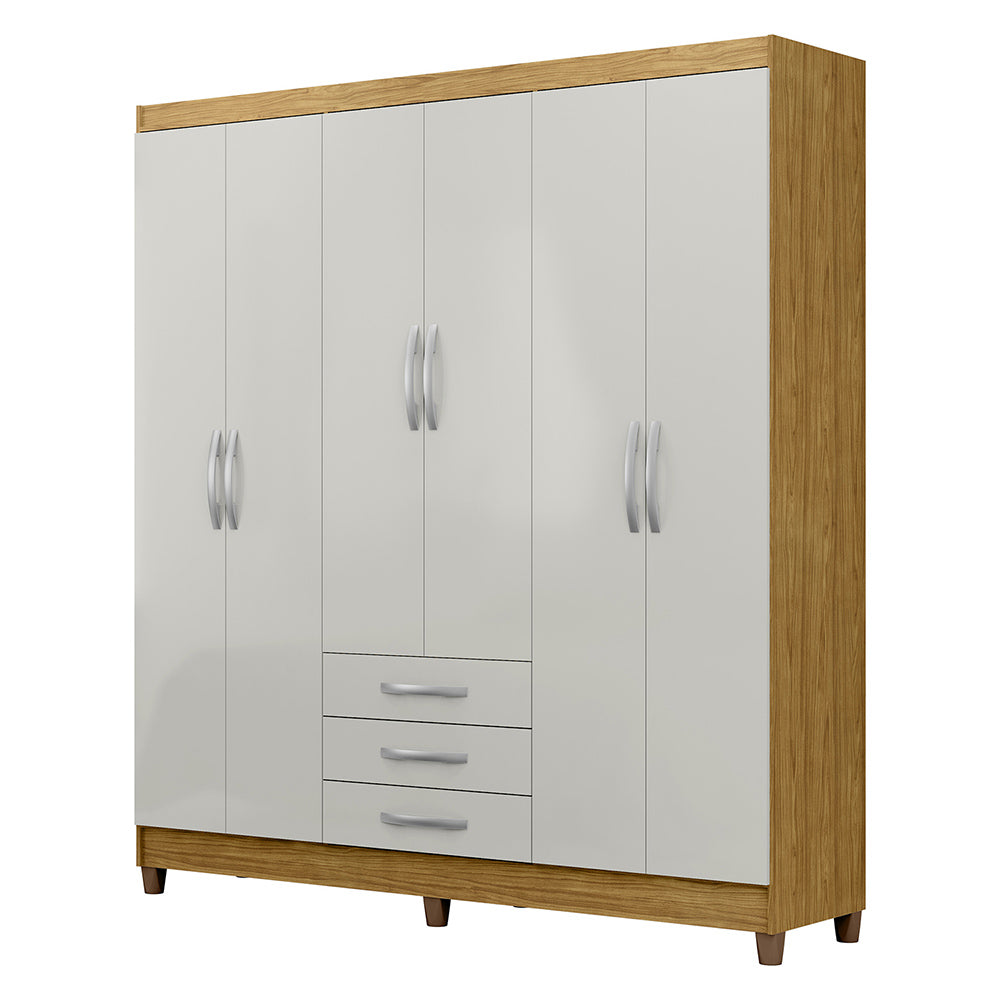Guarda Roupa Casal 6 Portas 3 Gav. Toledo