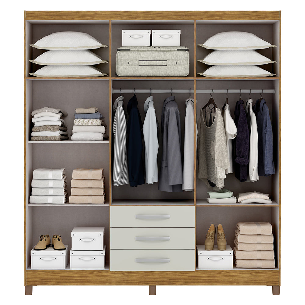 Guarda Roupa Casal 6 Portas 3 Gav. Toledo
