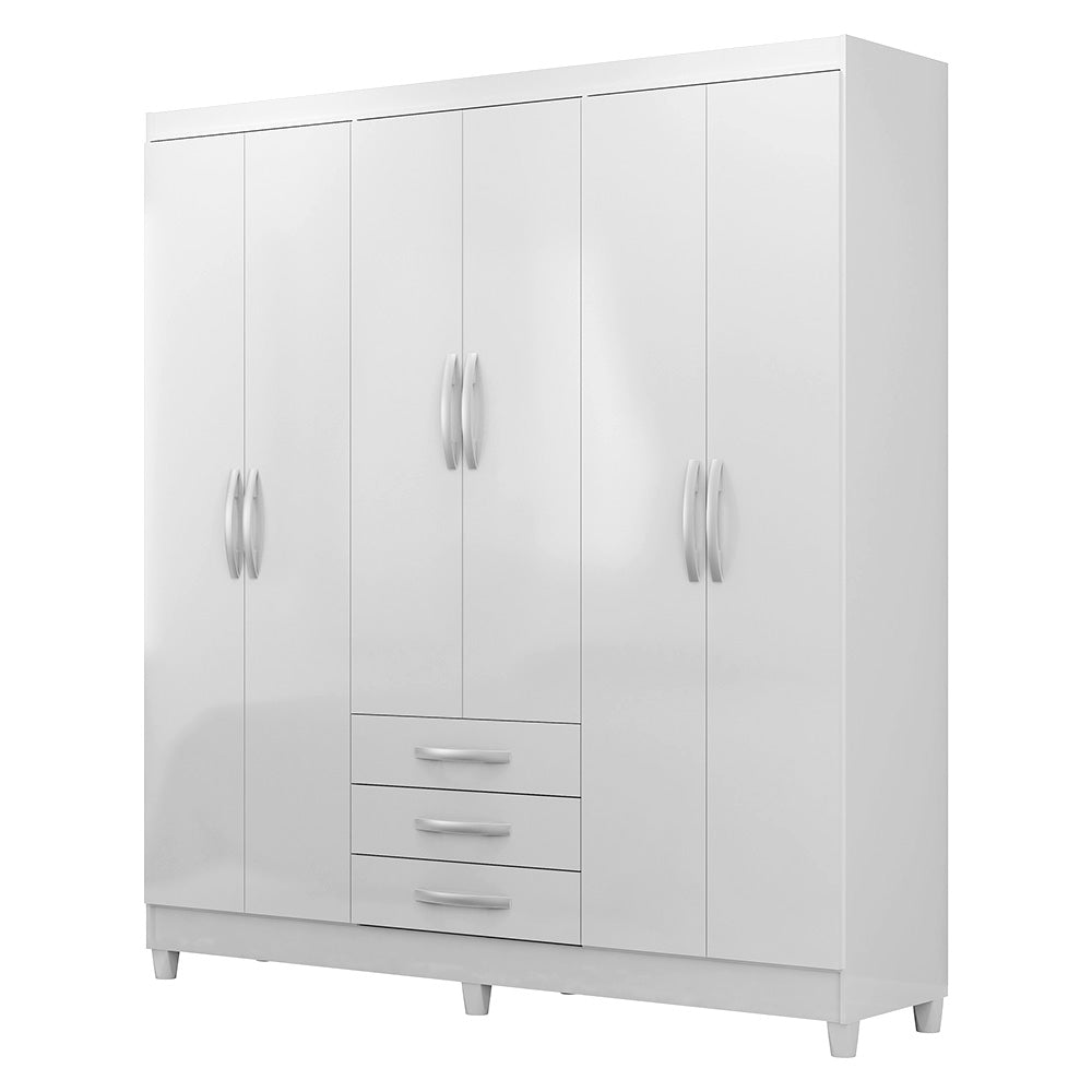 Guarda Roupa Casal 6 Portas 3 Gav. Toledo