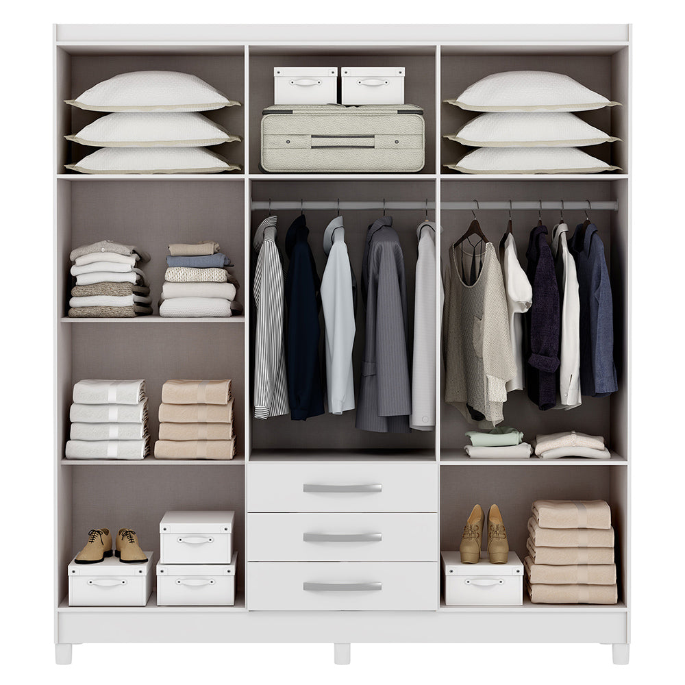 Guarda Roupa Casal 6 Portas 3 Gav. Toledo