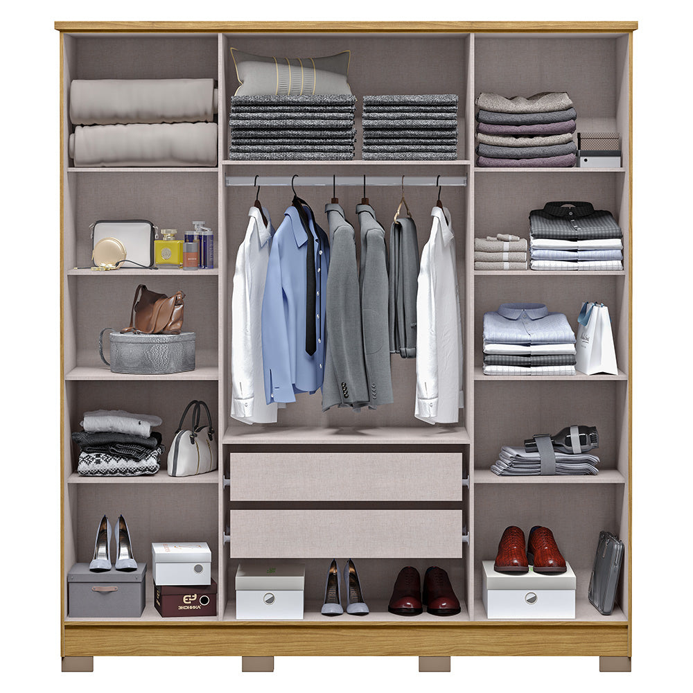 Guarda Roupa Casal 6 Portas 2 Gav Mônaco