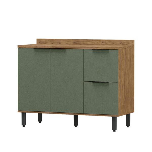 Armário Balcão de Cozinha MDF 1200 2 Portas 3 Gav. Toscana