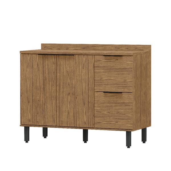 Armário Balcão de Cozinha MDF 1200 2 Portas 3 Gav. Toscana