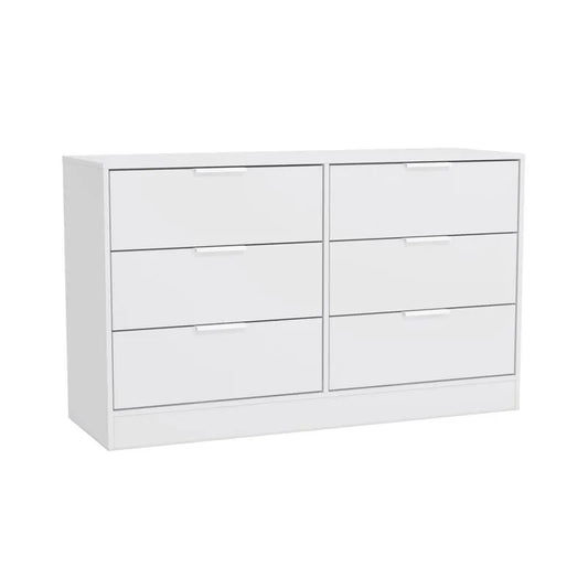 Cômoda Kappesberg 6 gavetas Branco Brilho