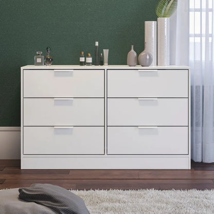 Cômoda Kappesberg 6 gavetas Branco Brilho