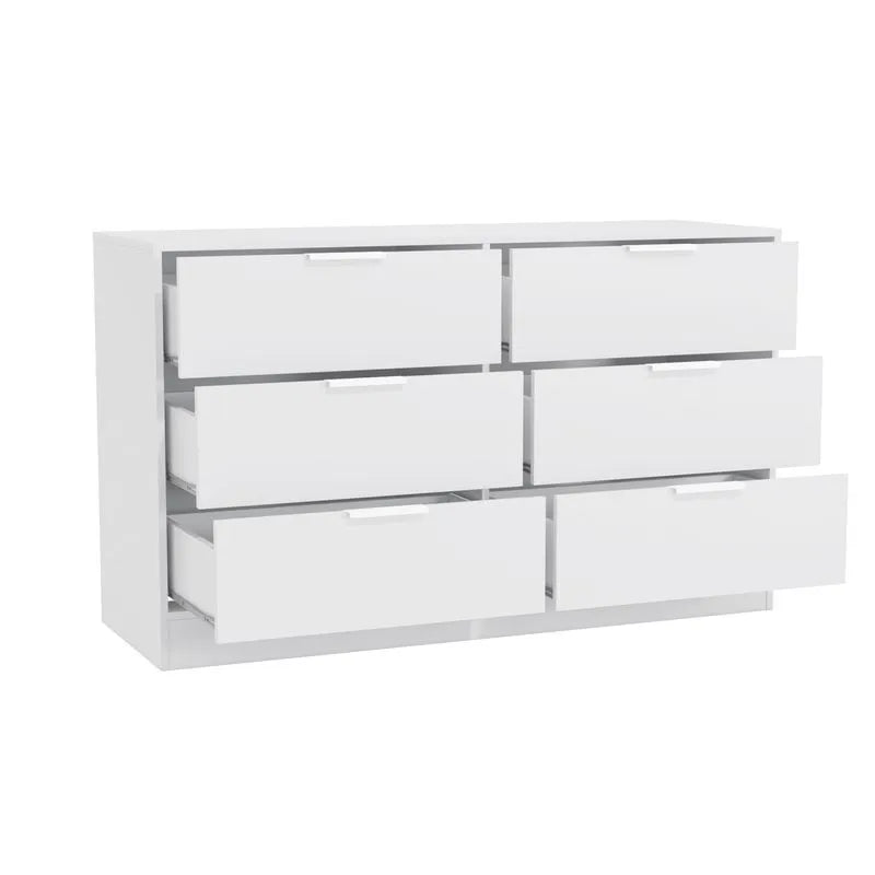 Cômoda Kappesberg 6 gavetas Branco Brilho