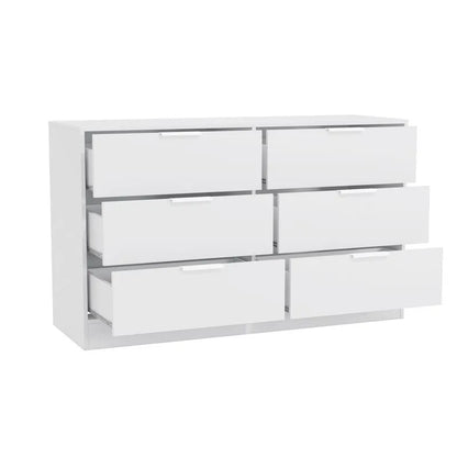 Cômoda Kappesberg 6 gavetas Branco Brilho