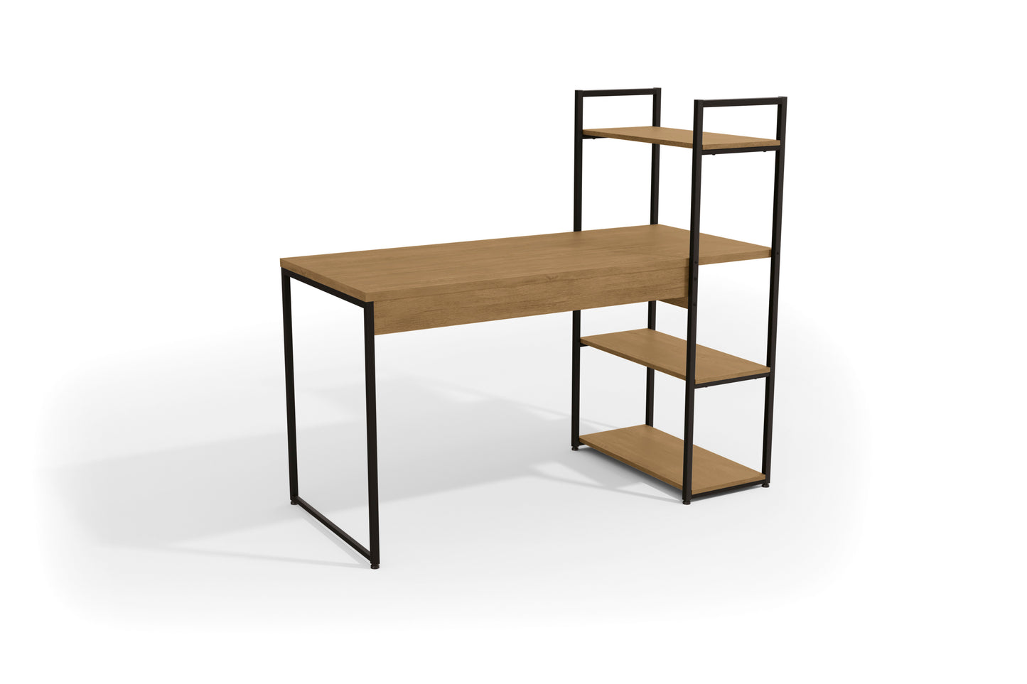 Mesa com prateleiras