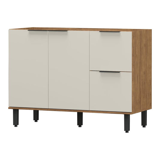Armário Balcão de Cozinha MDF 1200 2 Portas 3 Gav. Toscana