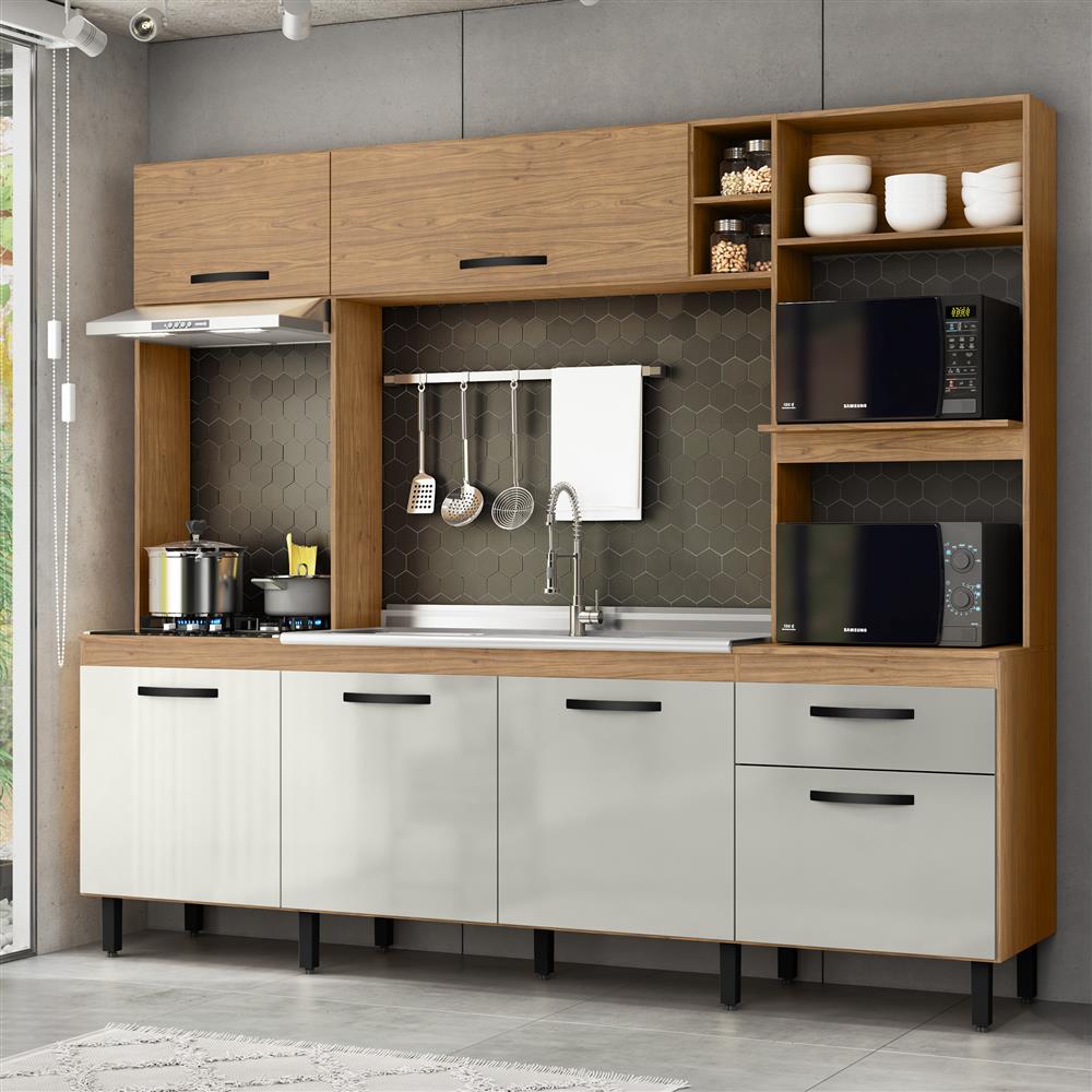 Cozinha Compacta Zoe C/ Balcao Pia