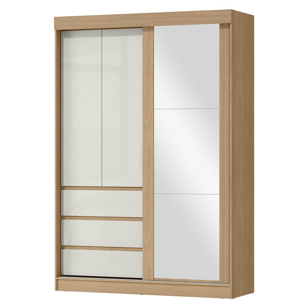 Guarda- Roupa 3 Portas 3 Gav. Bagdá com Espelho