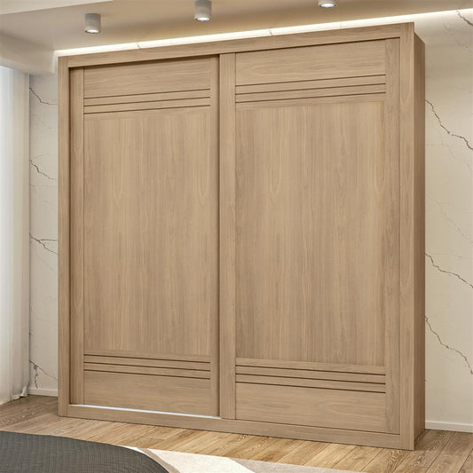 Guarda- Roupa Casal MDF 2 Portas de Correr 4 Gav. Trípoli