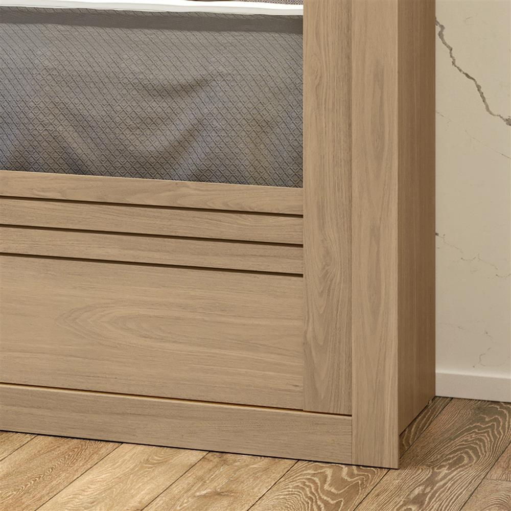 Guarda- Roupa Casal MDF 2 Portas de Correr 4 Gav. Tripoli com espelho