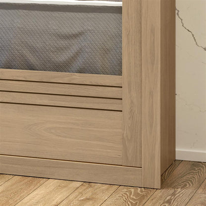 Guarda- Roupa Casal MDF 2 Portas de Correr 4 Gav. Tripoli com espelho