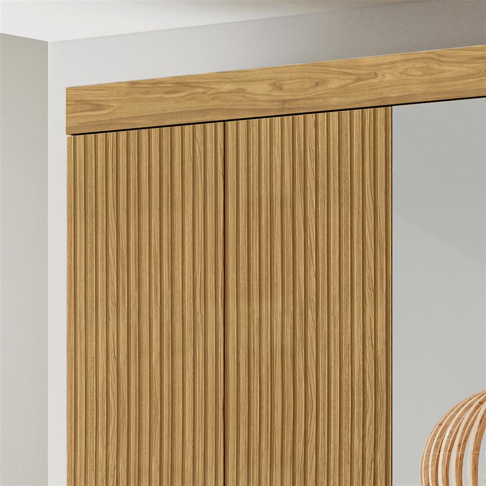 Guarda- Roupa Casal 6 Portas 2 Gav. Itá Com Espelhos