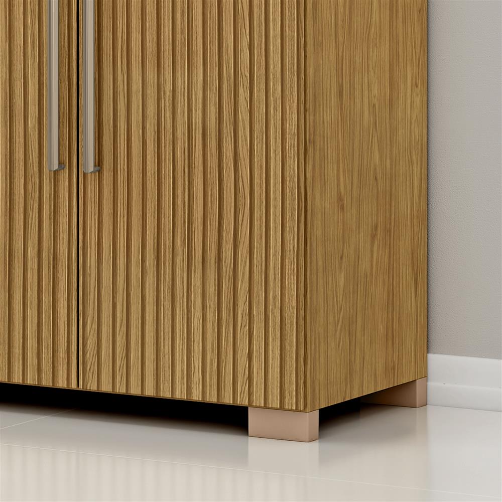 Guarda- Roupa Casal 6 Portas 2 Gav. Itá Com Espelhos