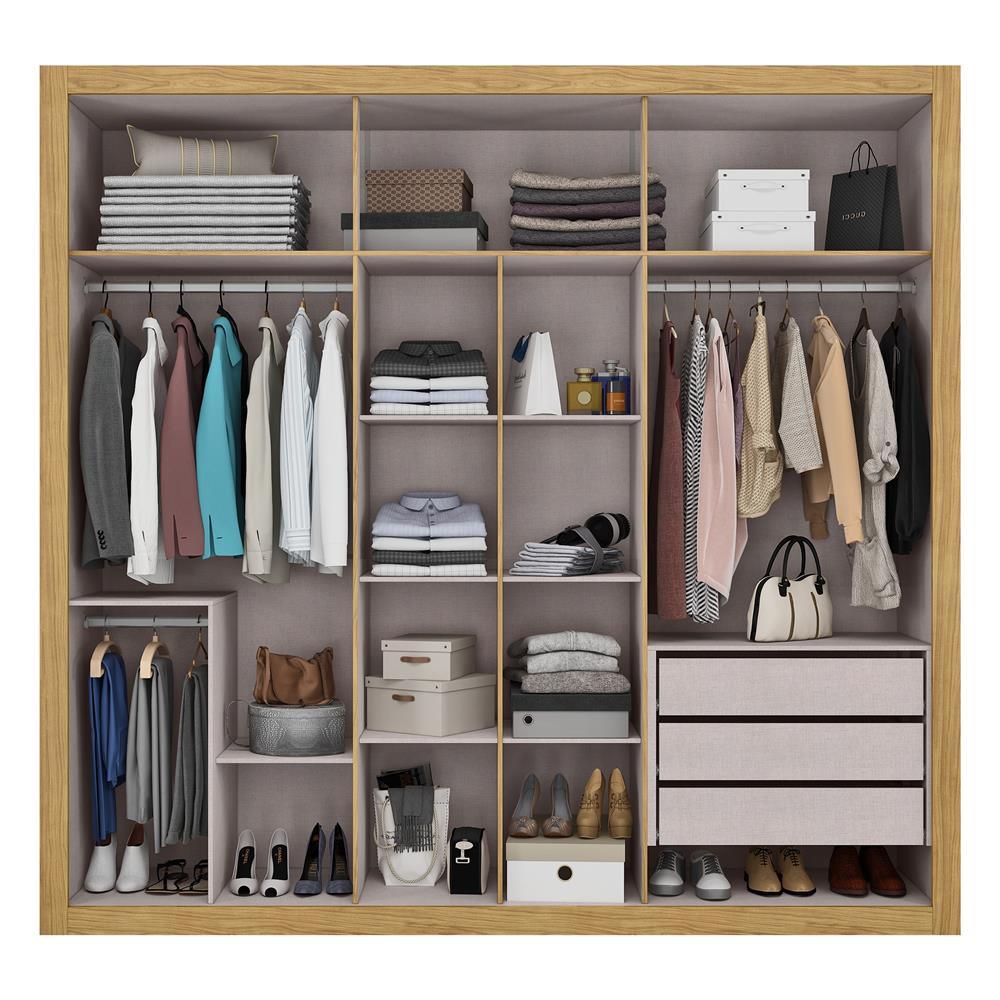 Guarda- Roupa Casal 6 portas Montecarlo 3 Gav