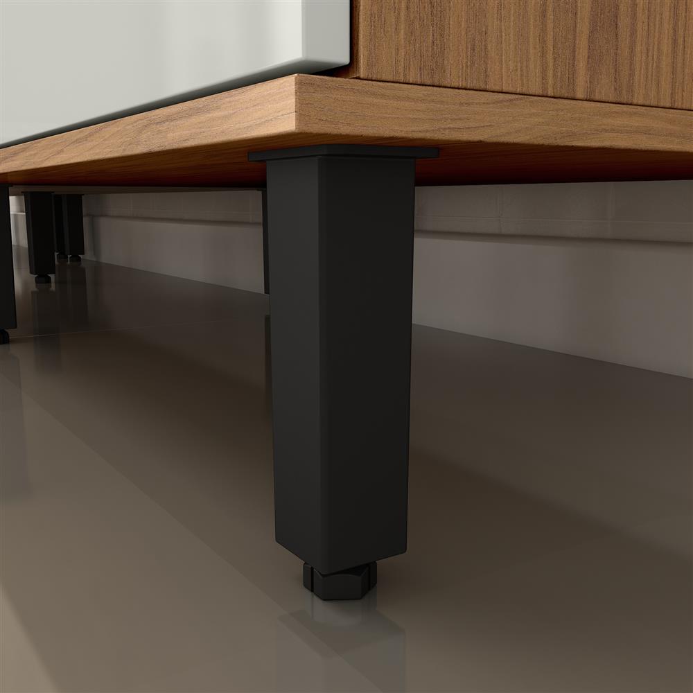 Armário Balcão de Cozinha MDF de Canto Reto Toscana