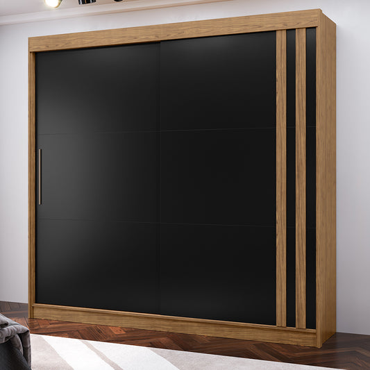Guarda Roupa Casal MDF 2 Portas de Correr 4 Gav. Seul