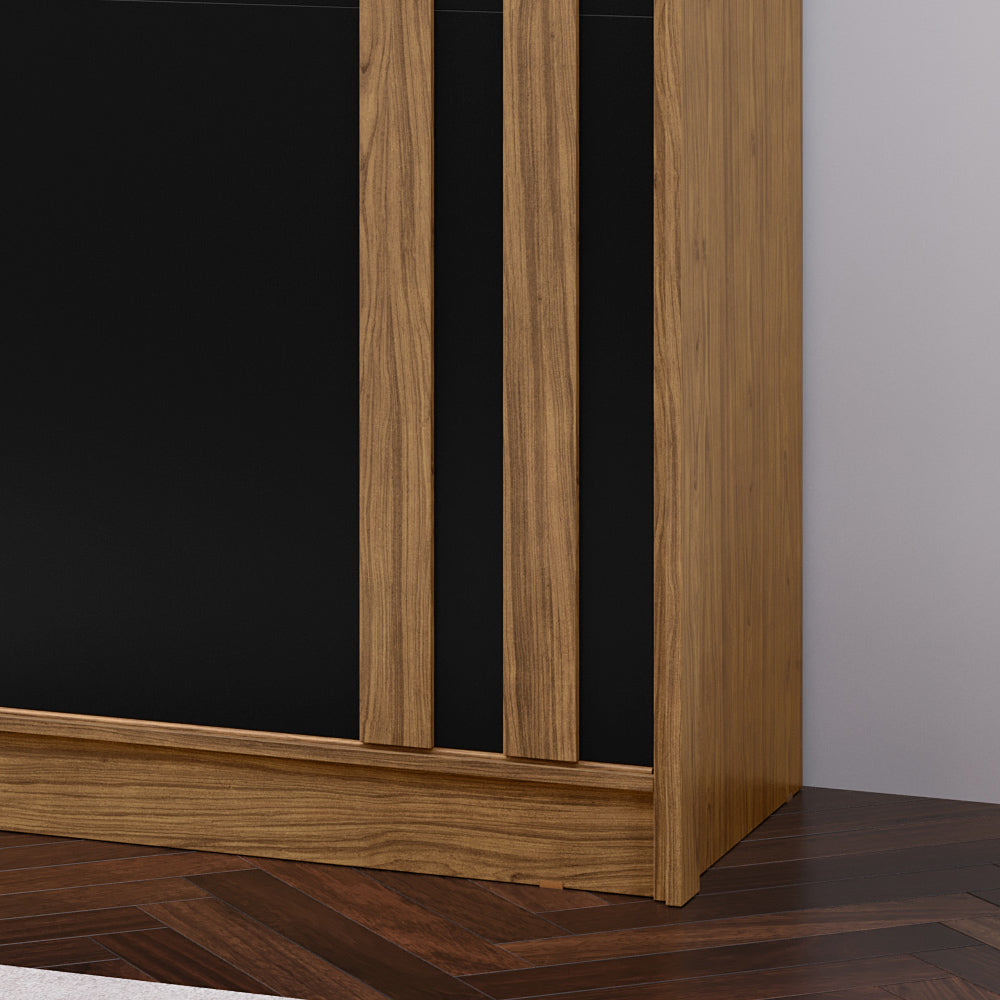 Guarda Roupa Casal MDF 2 Portas de Correr 4 Gav. Seul