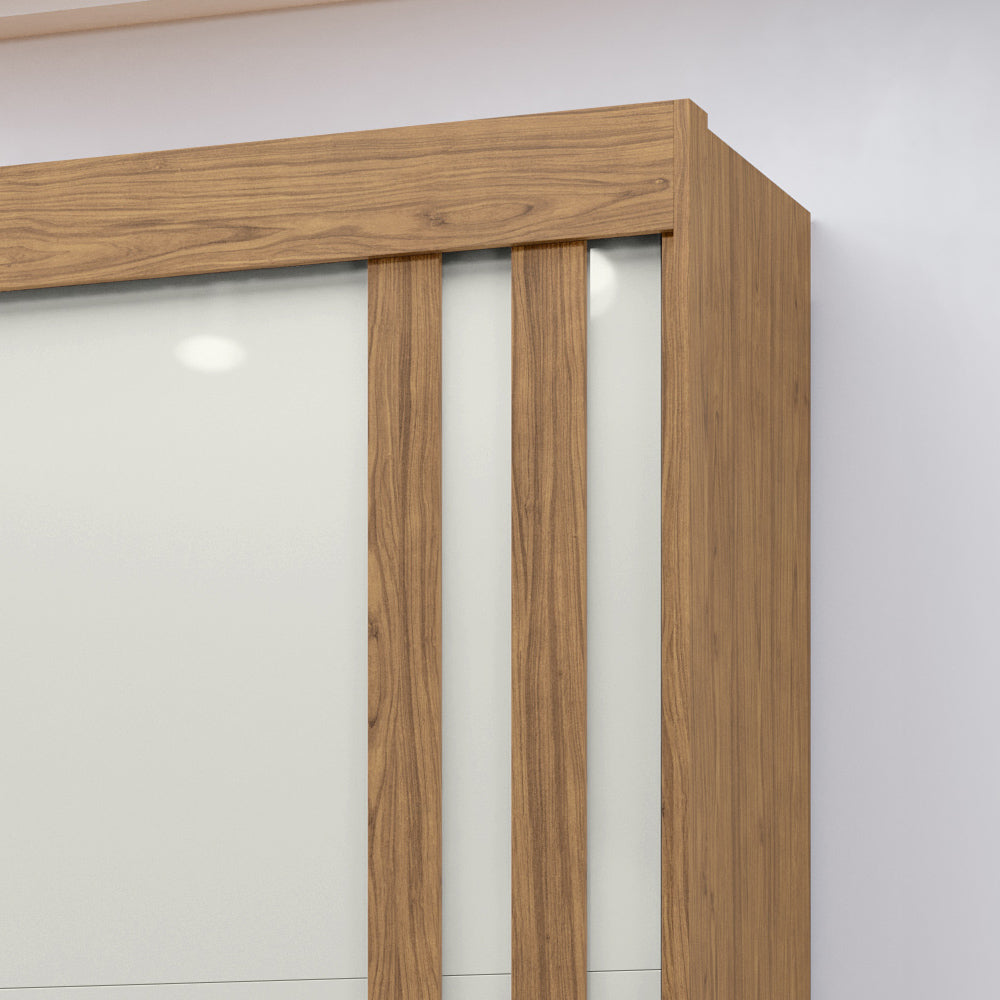 Guarda Roupa Casal MDF 2 Portas de Correr 4 Gav. Seul