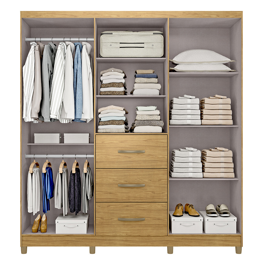 Guarda Roupa Casal 6 Portas 3 Gav. Londrina