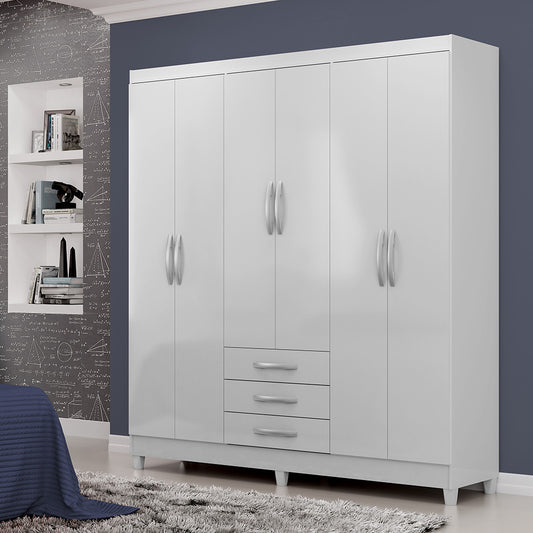Guarda Roupa Casal 6 Portas 3 Gav. Toledo