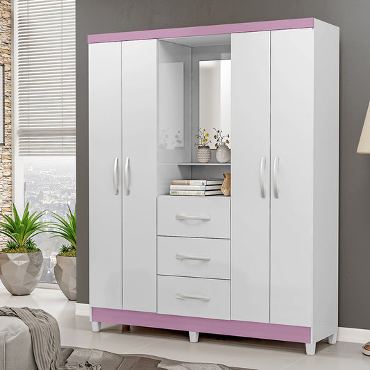 Guarda Roupa Casal 4 Portas 3 Gav Ilhéus