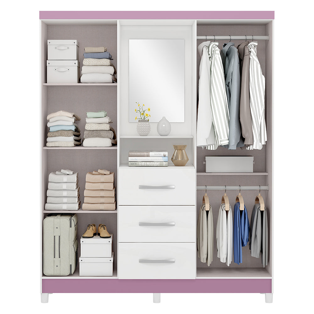 Guarda Roupa Casal 4 Portas 3 Gav Ilhéus