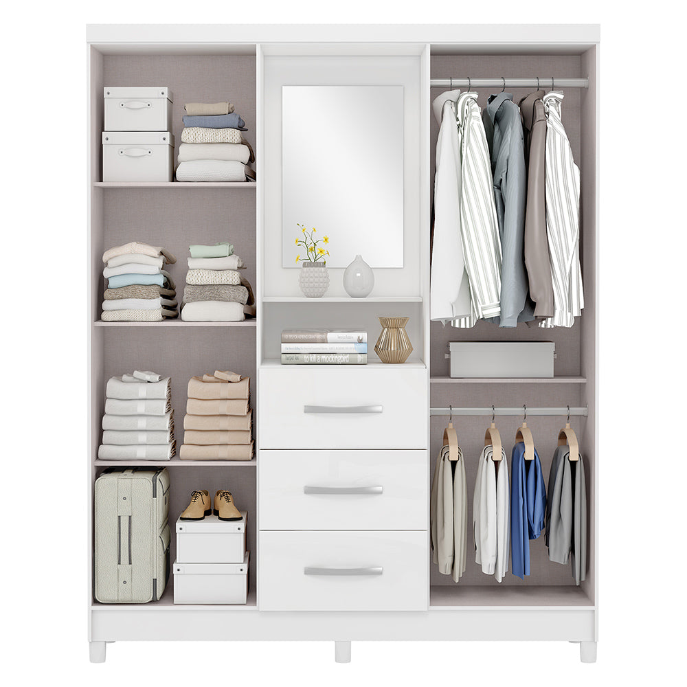 Guarda Roupa Casal 4 Portas 3 Gav Ilhéus