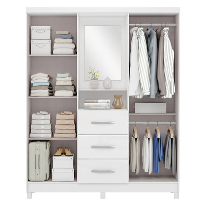 Guarda Roupa Casal 4 Portas 3 Gav Ilhéus