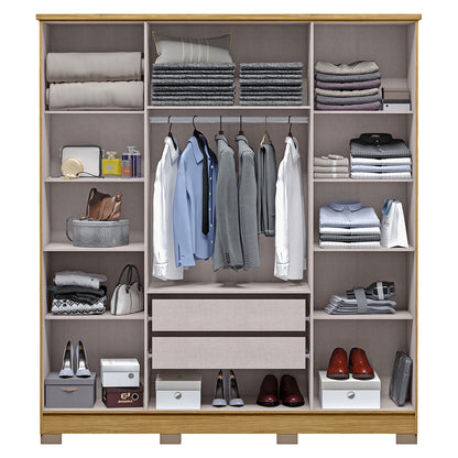Guarda Roupa Casal 6 Portas 2 Gav Mônaco
