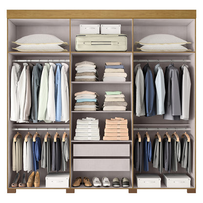 Guarda Roupa Casal 6 Portas 2 Gavetas Itá